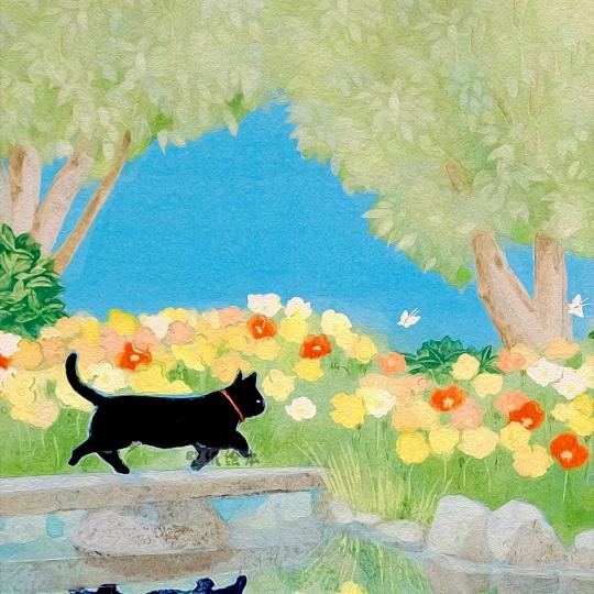 你也想去看花吗？