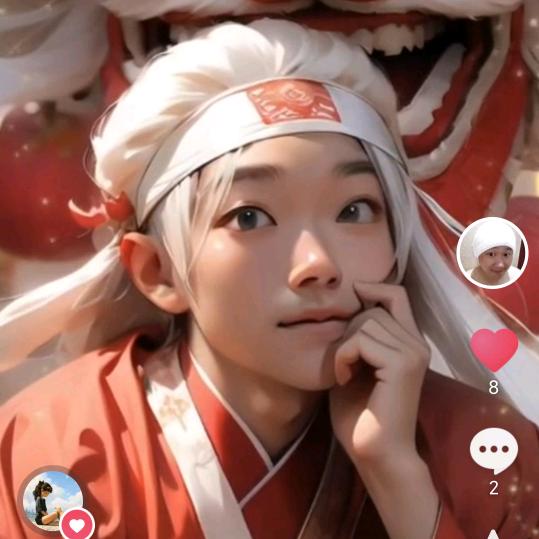 花海中的美男子