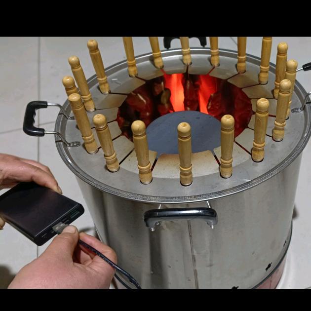 德亿泽ᴿ新式无烟旋转烧烤炉