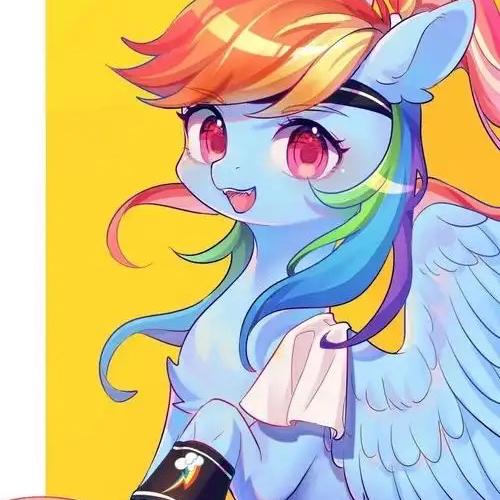 小矮马孔雀头像