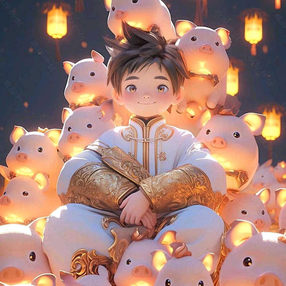 牛和羊在山坡吃豆芽🍼