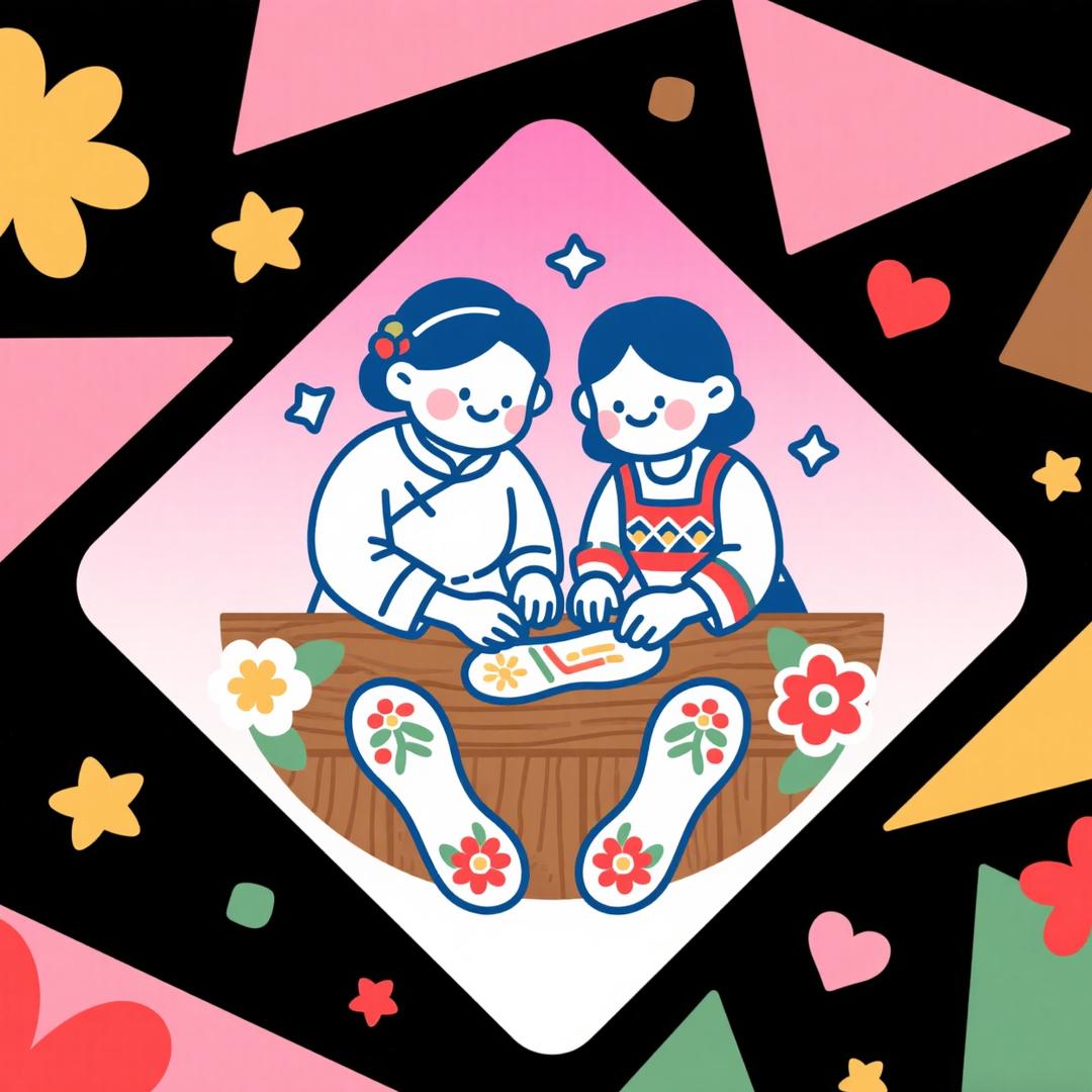 姑嫂纯手工鞋垫