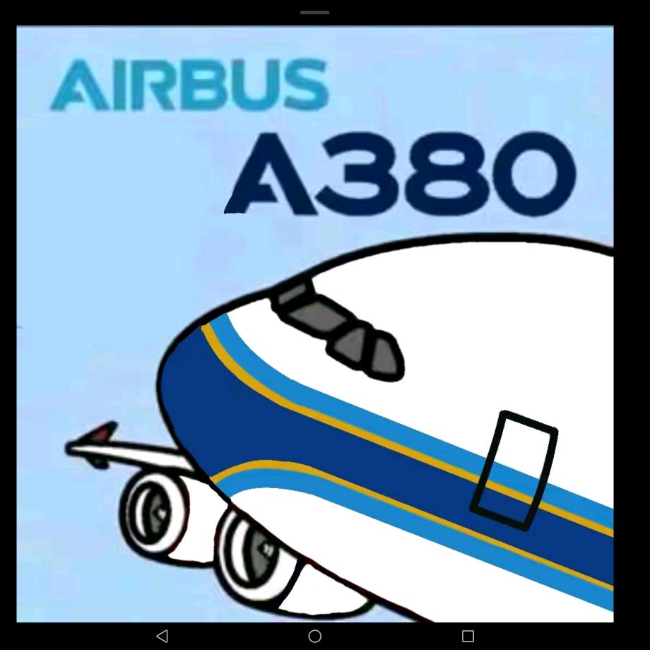 一架 正在软着陆的A380