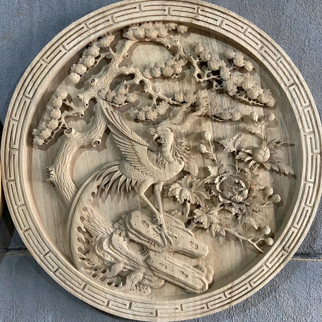 青城仿古木雕