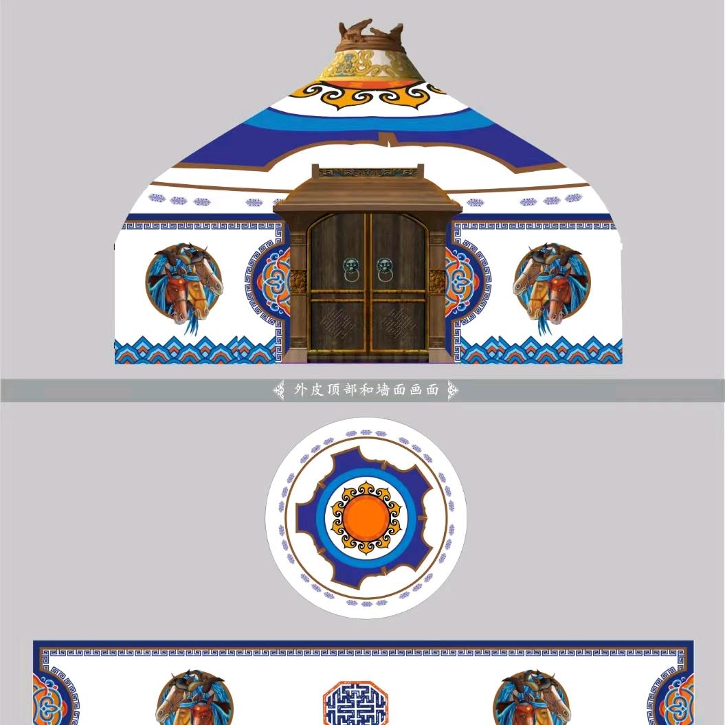 广告，蒙古包制作