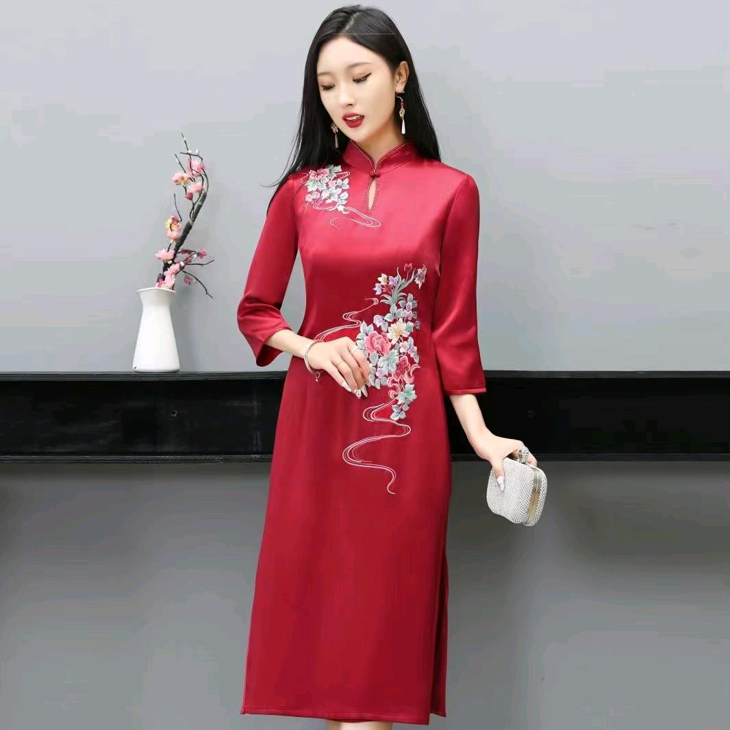 菏泽喜婆婆喜妈妈穿的旗袍
