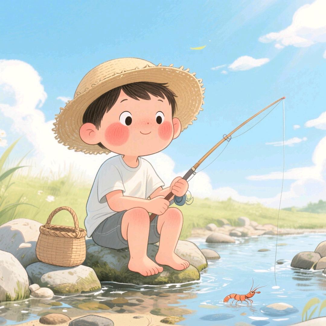垂钓溪流