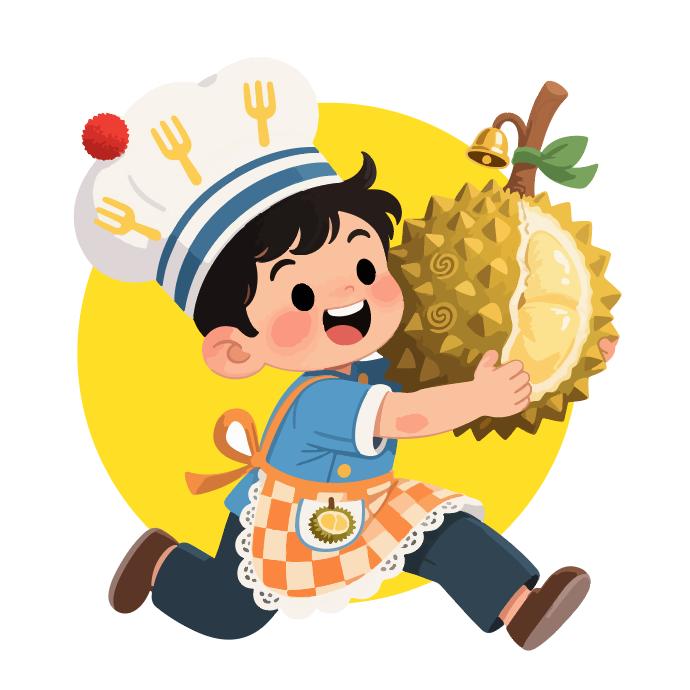 小不典榴莲芝士饼