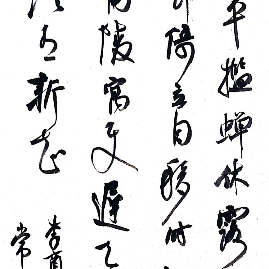 覃常步书法