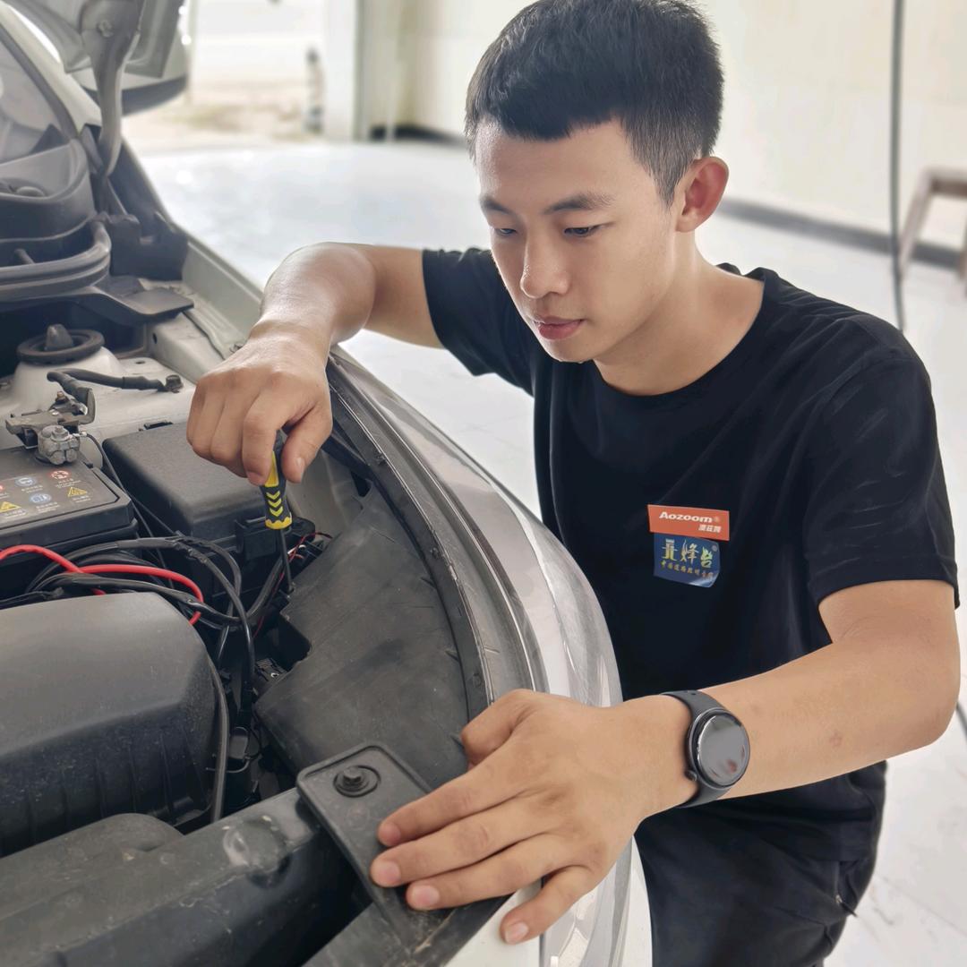 胜芳爱车坊车灯升级