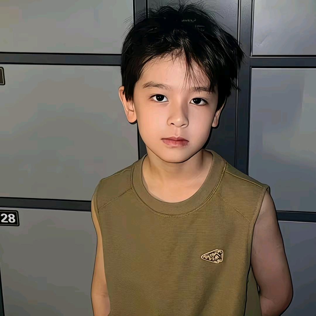 8岁锅盖头小学生