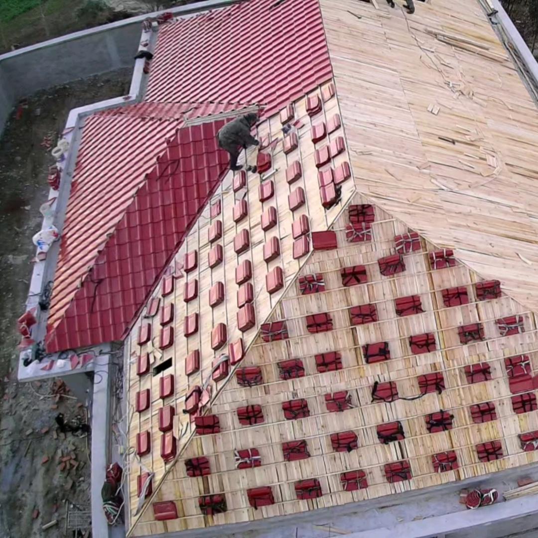 阜阳海聪木结构盖琉璃瓦