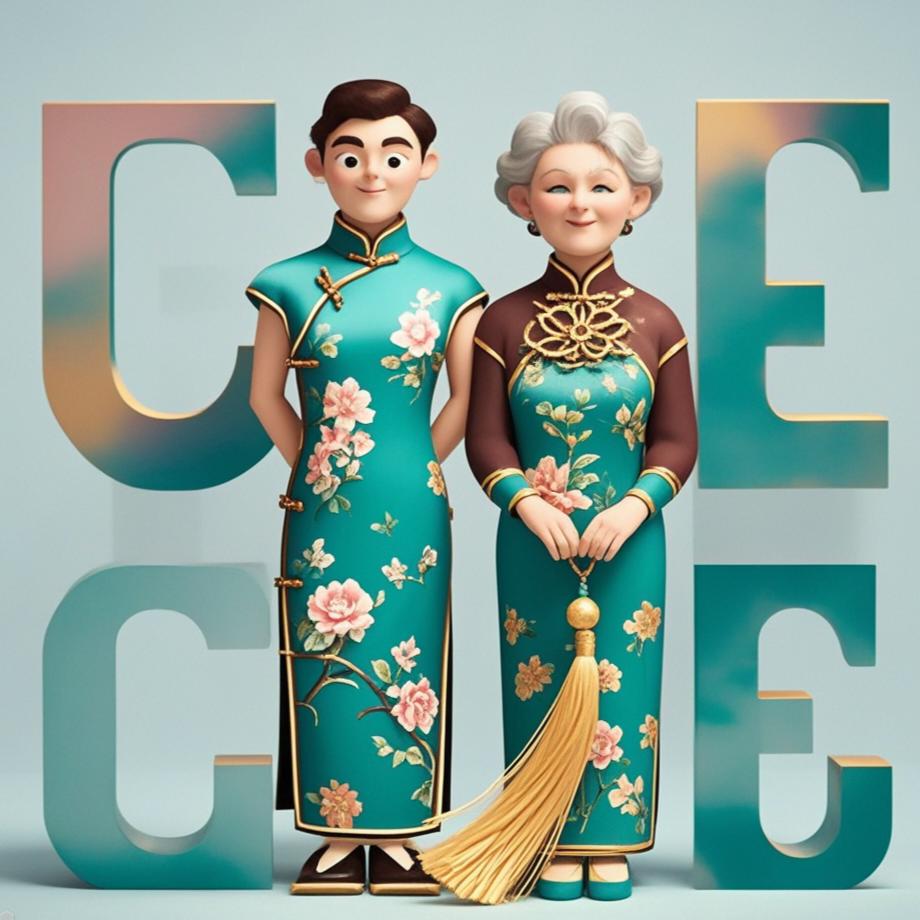 老夫妻旗袍国风服装定制