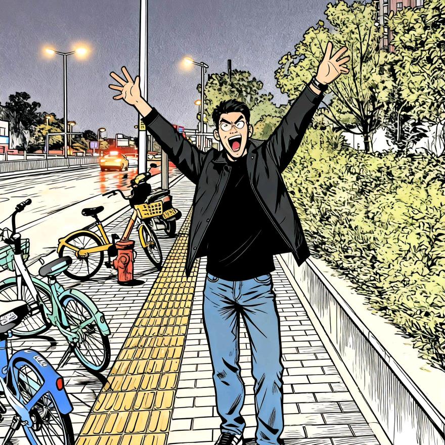 这男的舌头不快.