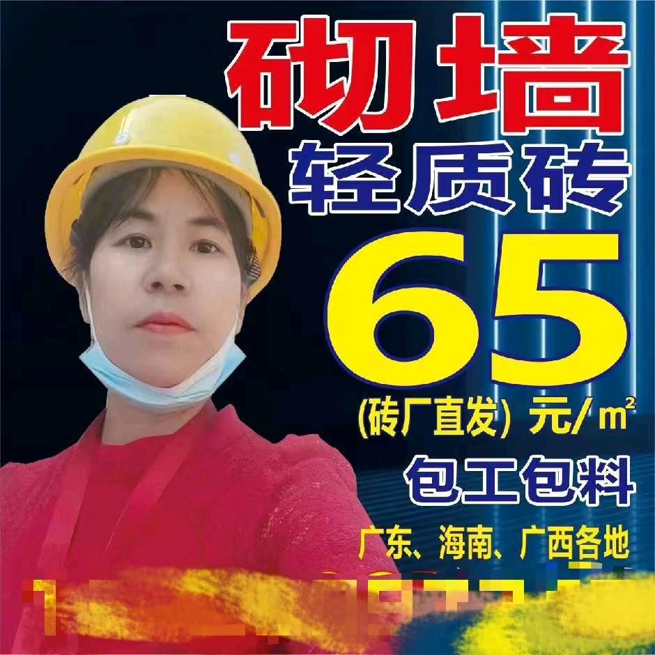 广东三豪砌墙包工包料65/一平方