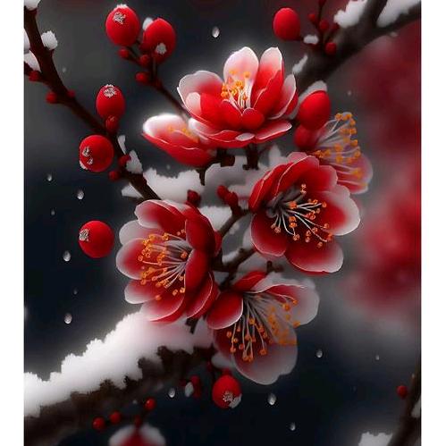 傲雪寒梅