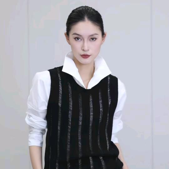 张琪的气质搭配-欧越创