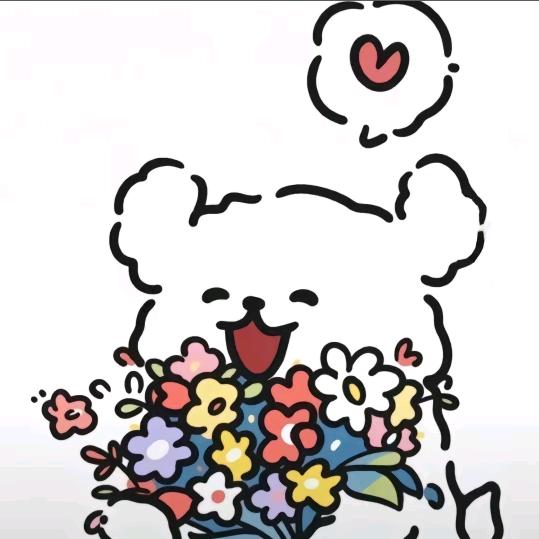 鲜花与他.