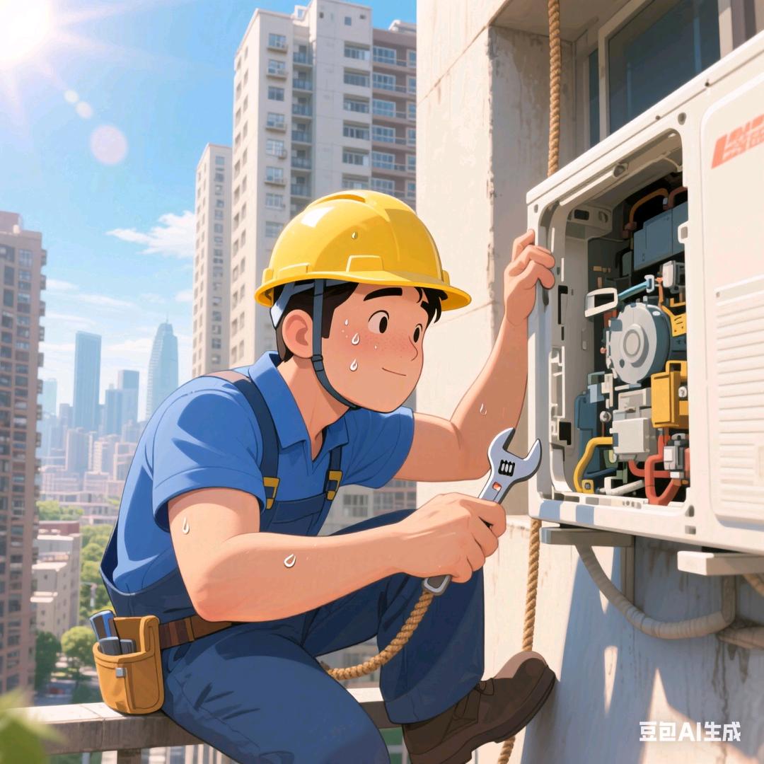老实巴交修空调