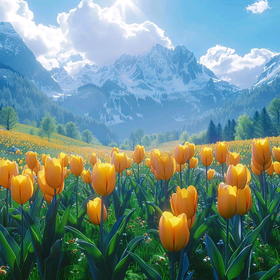 我在等日落。