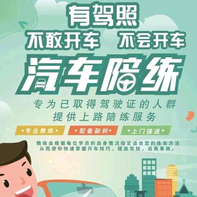 宁波汽车陪练(专业有证指导)