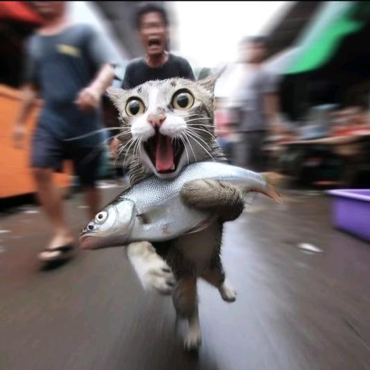 懒猫爱吃鱼