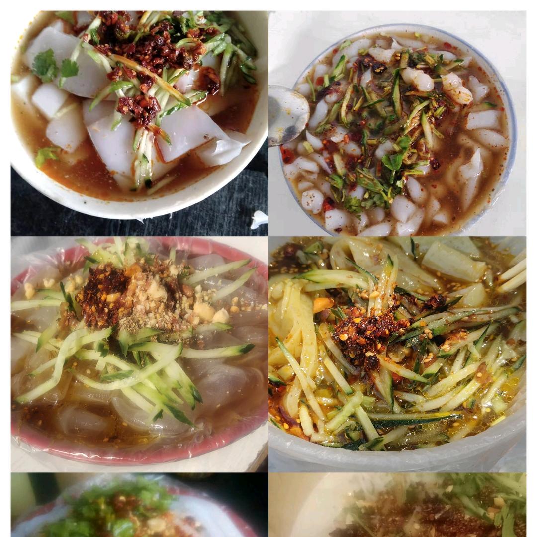 王树琴纯手工碗托粉皮、酿皮绿豆粉、漏鱼子