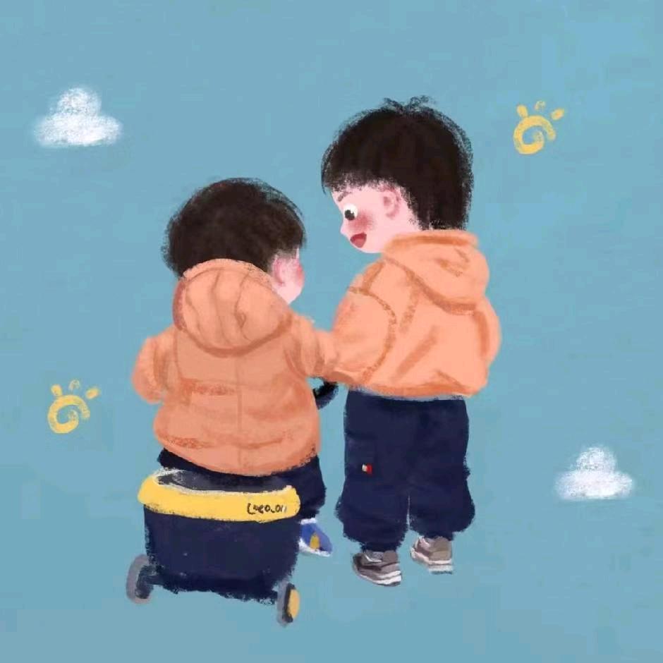 两个小朋友！