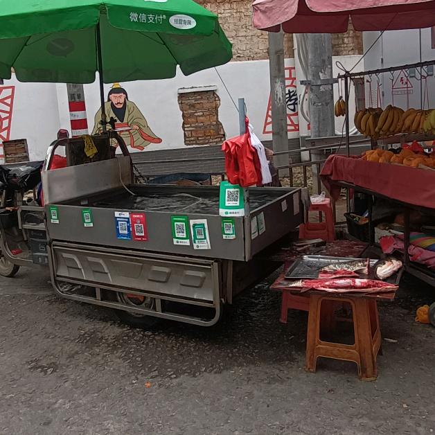 又个摆摊卖鱼的靓仔