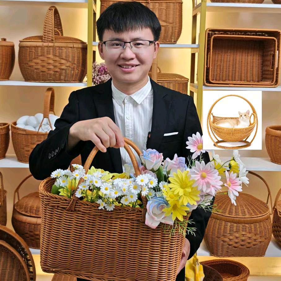 表弟藤编工艺品（摇篮猫窝）