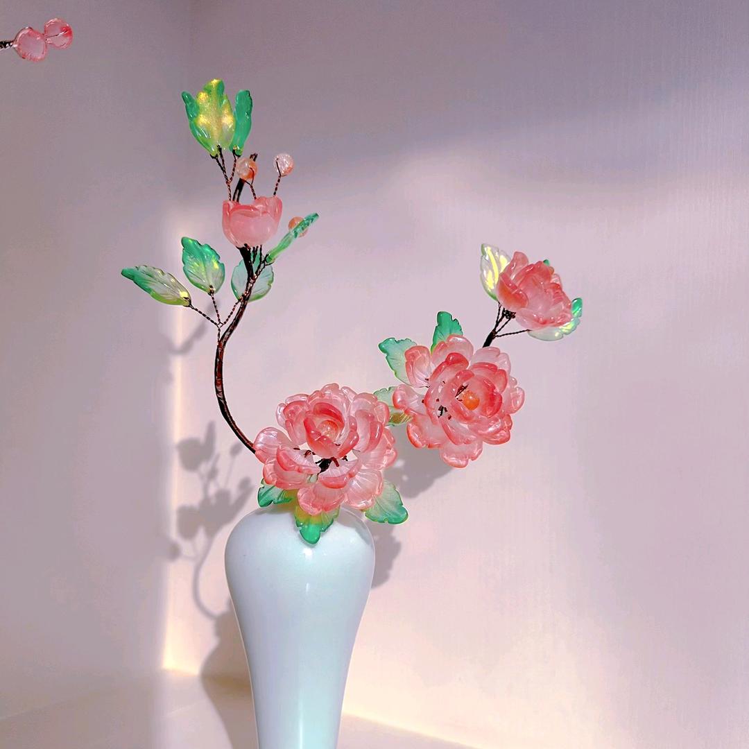 小懒猫手工花