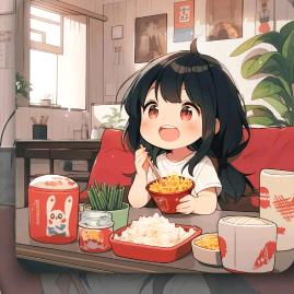 能吃三碗饭