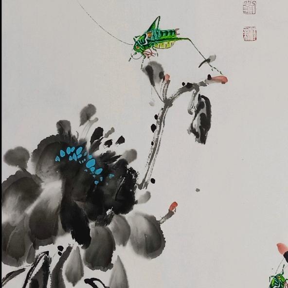 刘泽新(国画草虫)