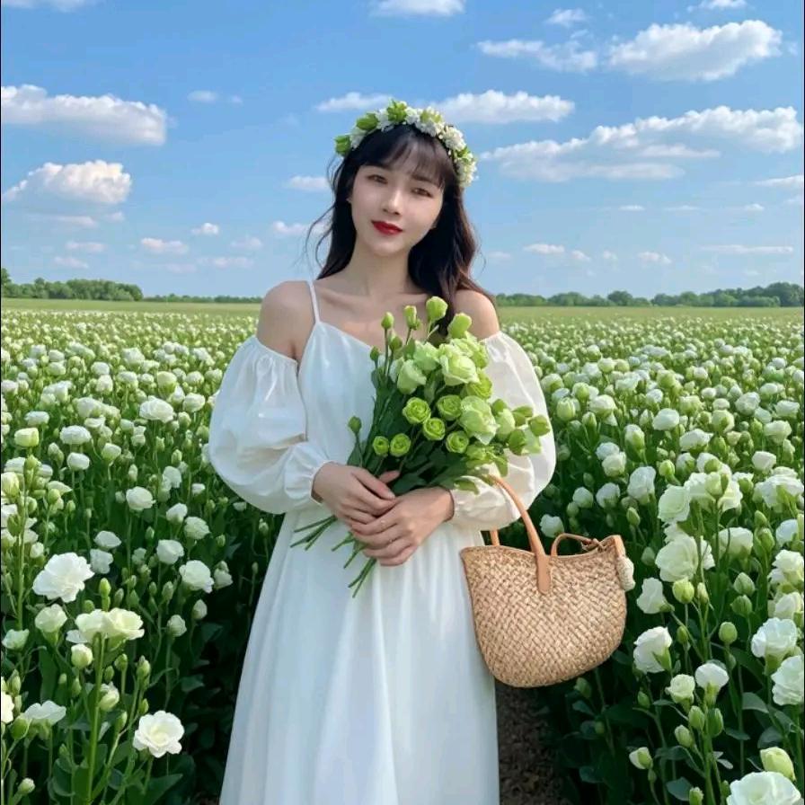 花海遇见你。
