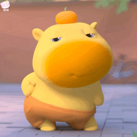 噜噜头上的橘子