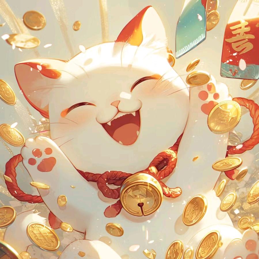 雪落财神意