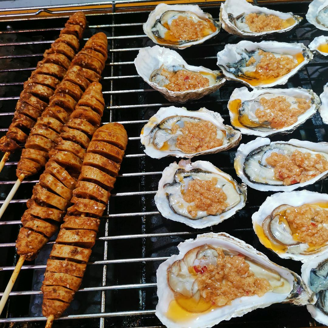 媛姐烤生蚝烤面筋