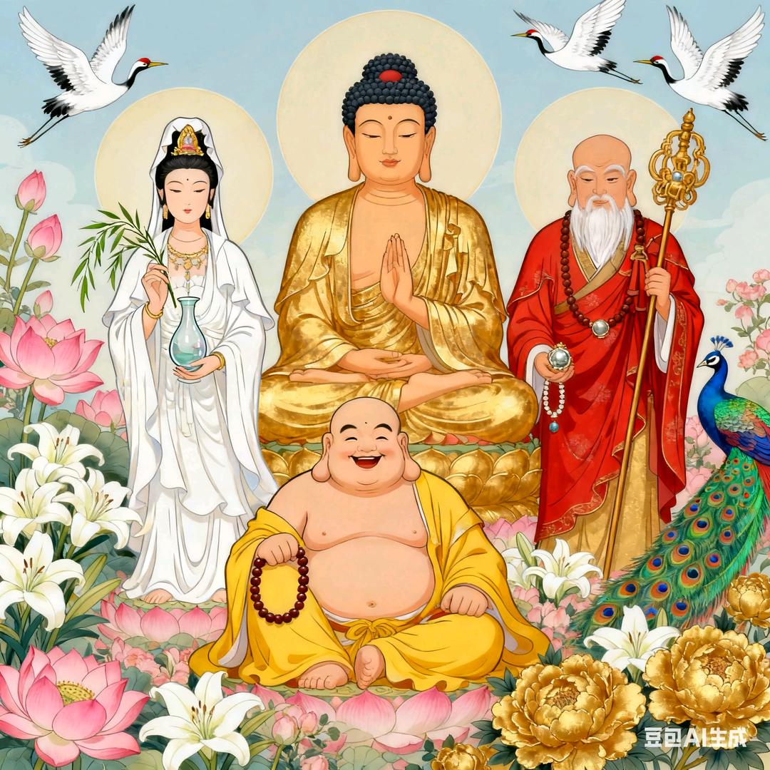 佛前香灰落满衣