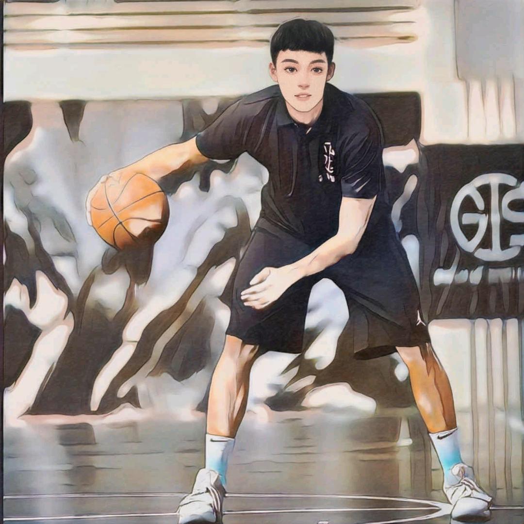 在西充教篮球的张教练