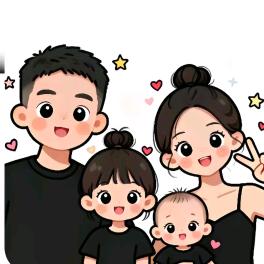 ღ᭄一家四口幸福久久ღ᭄