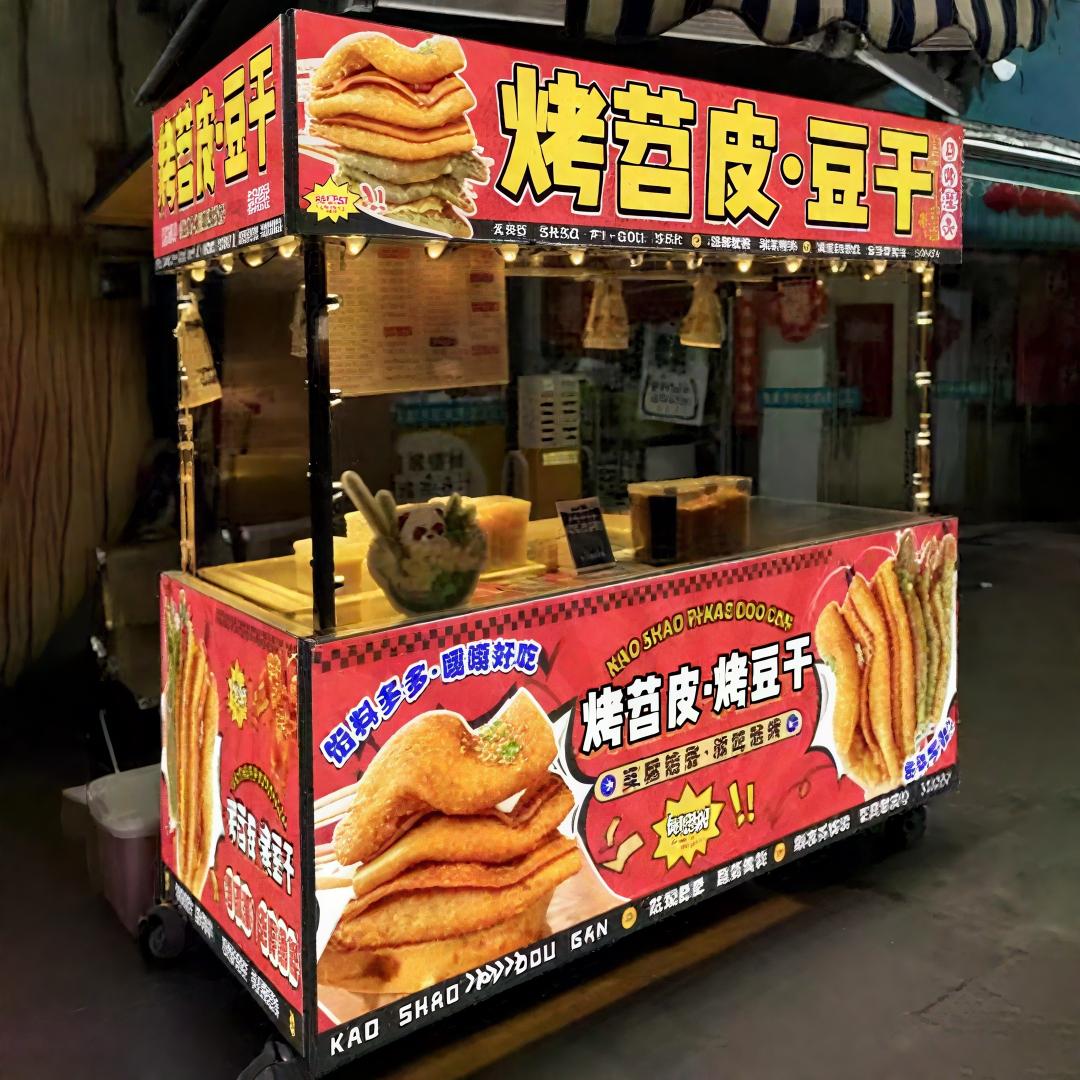 烤苕皮豆干 （乐陵德百夜市）