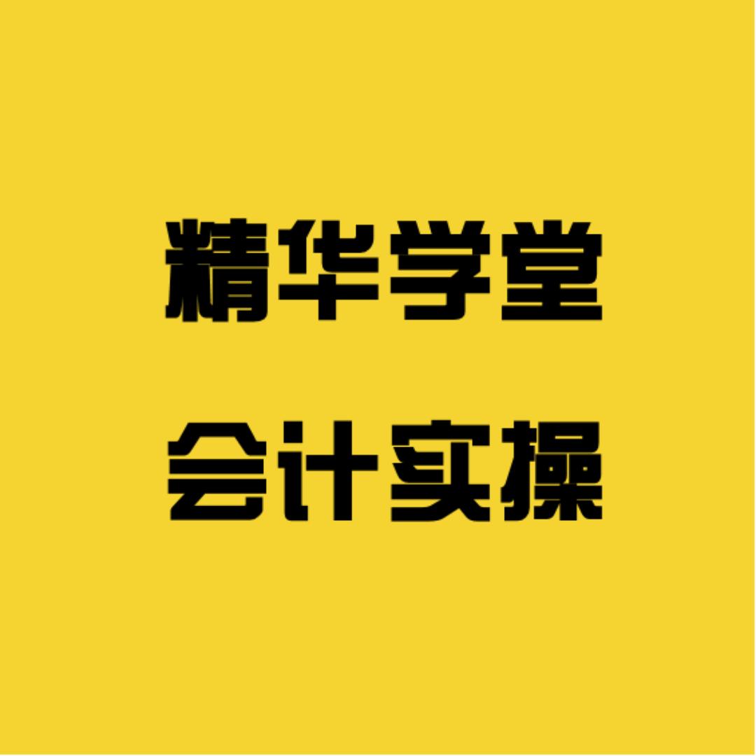 精华学堂-会计实操