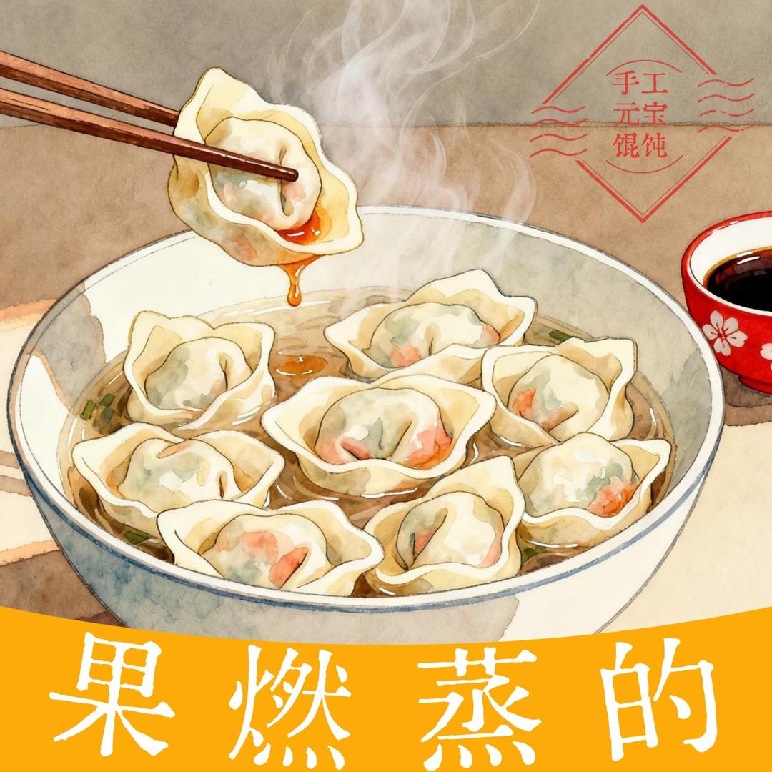 果燃蒸的（手工元宝馄饨）
