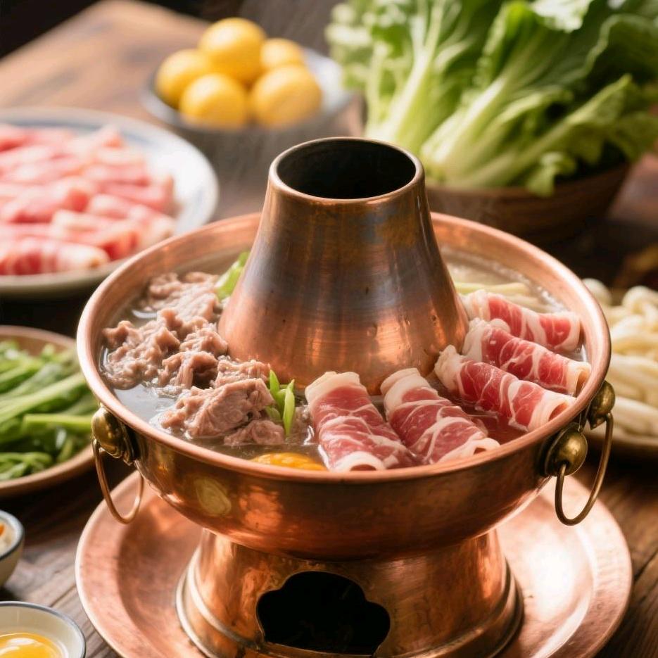 老北京铜锅涮肉（炭火）