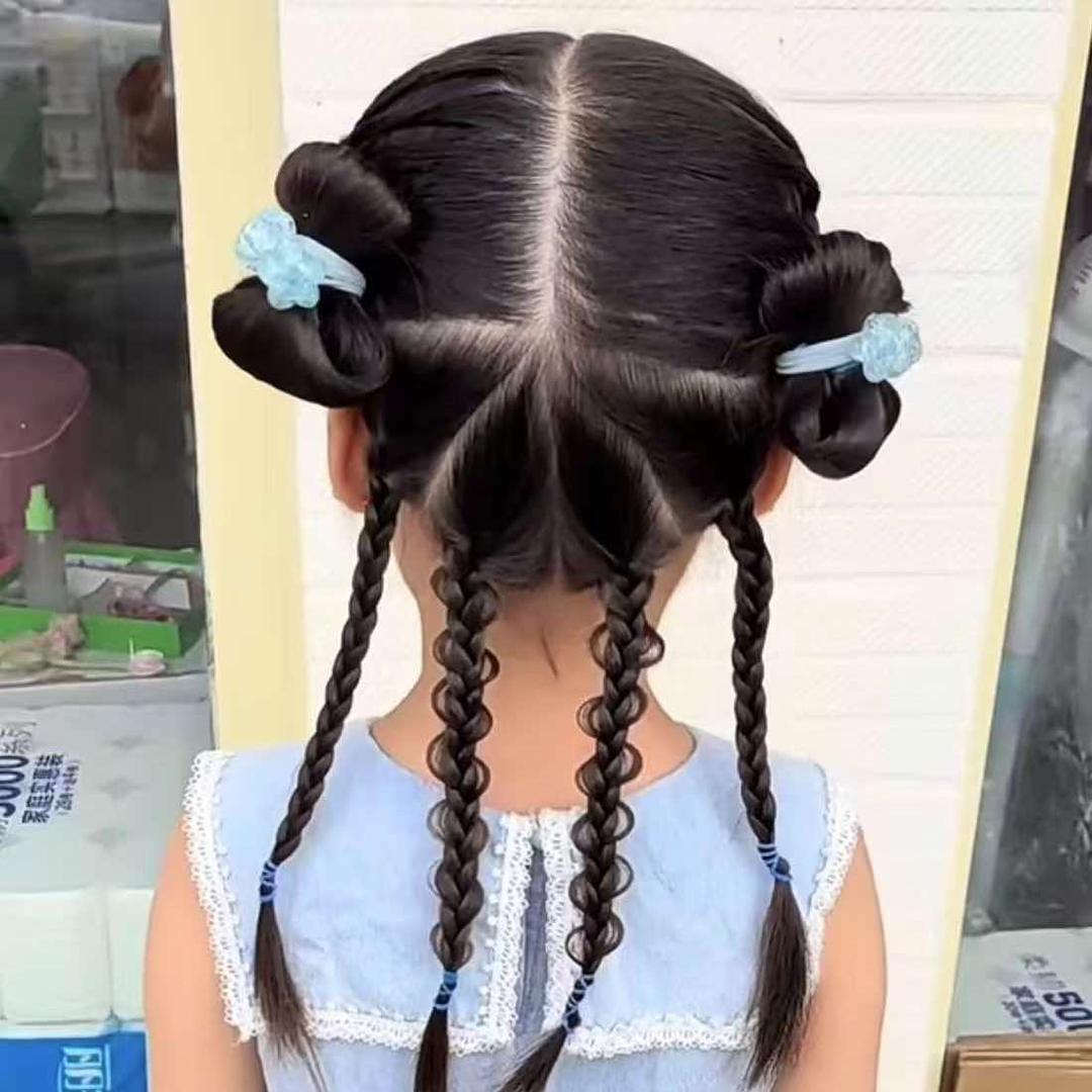 瑾萱儿童编发