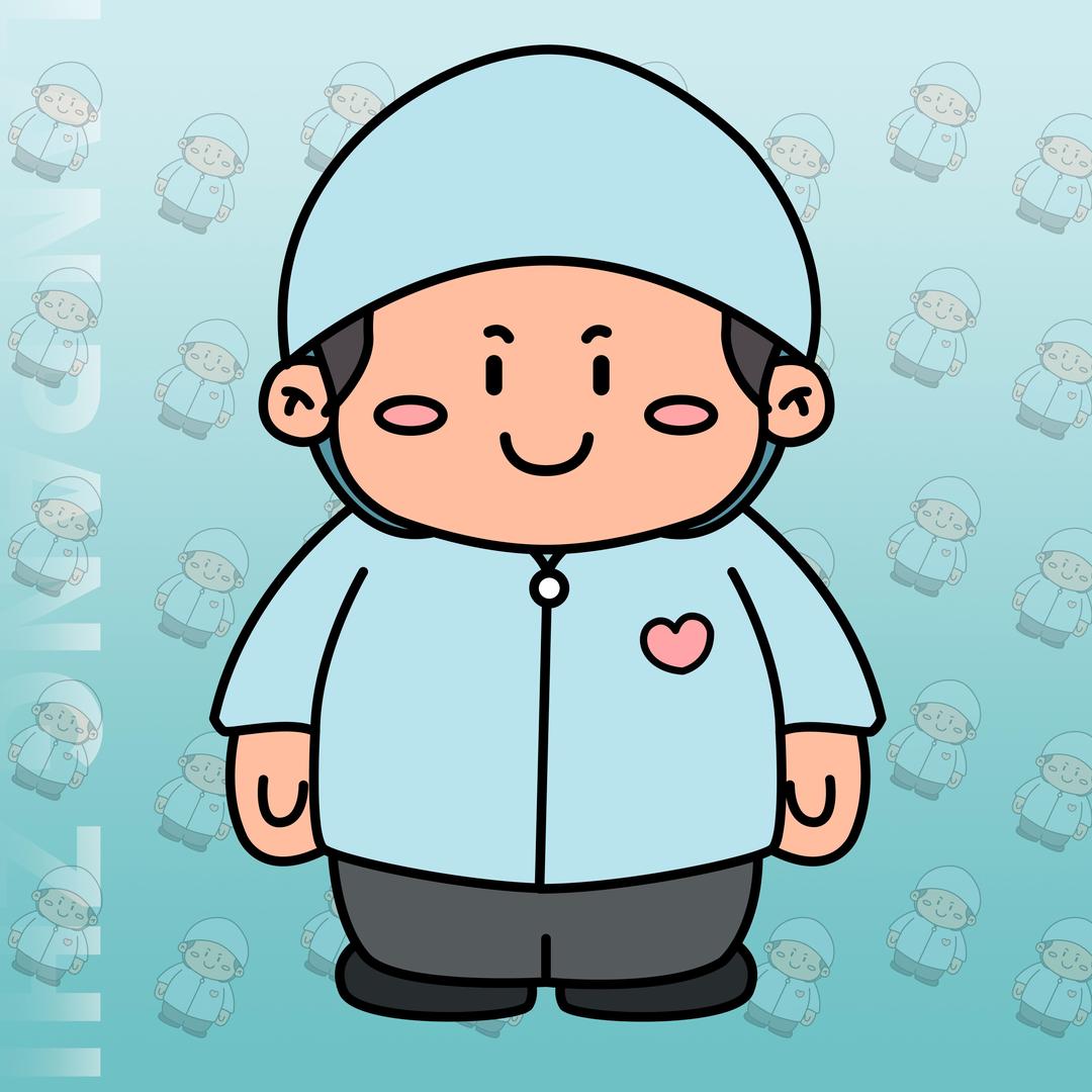 蓝胖子撒欢玩