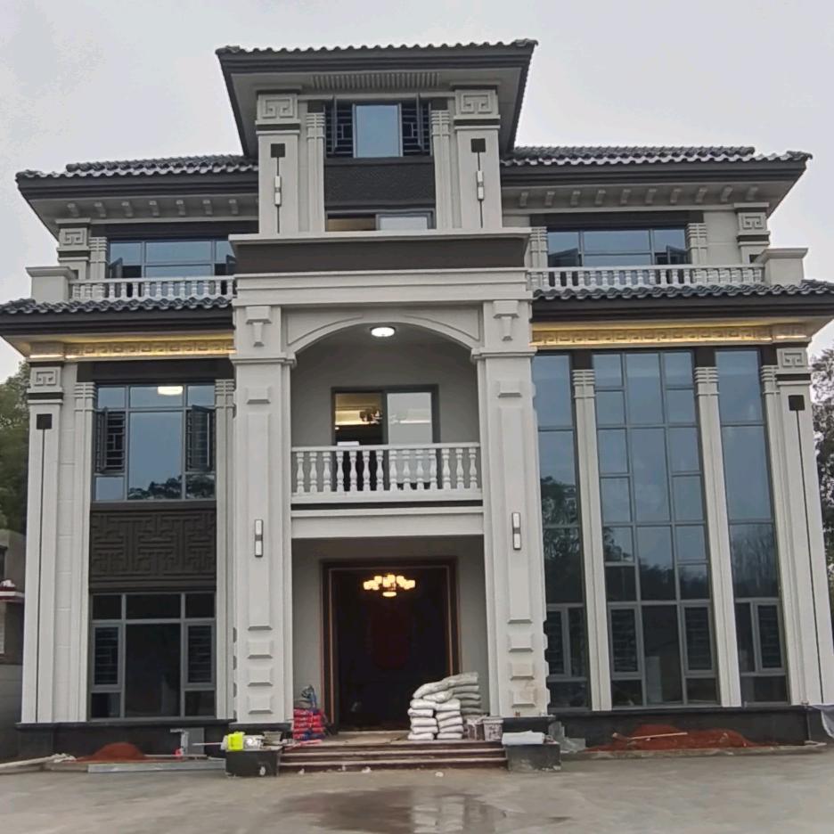 别墅外墙定制老朱～《统艺仿石漆》