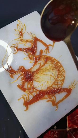 继续分享糖画教程.#麦芽糖 #挑战文一 - 抖音